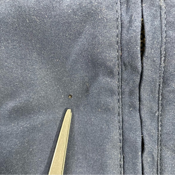 Guy Harvey Bomber Jacket Navy Blue Fish Print Full Zip Lined Blue Water Men Sz M - Picture 15 of 15